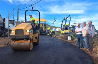 El Ayuntamiento de Guía inició esta semana las obras de reasfaltado de más de 13.000 m²   de vías y calles del municipio