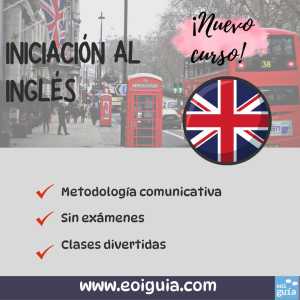 Nuevo curso de Iniciación al Inglés a partir del 3 de febrero en la Escuela Oficial de Idiomas de Santa María de Guía