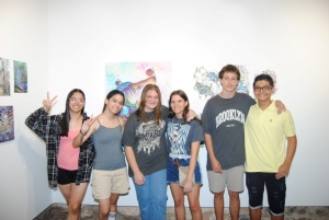 El Taller Juvenil de Pintura expone su creatividad en la Casa de Saturninita