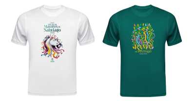 El diseño de la camiseta oficial de las Fiestas Mayores de Santiago y la Rama 2025 ya está disponible