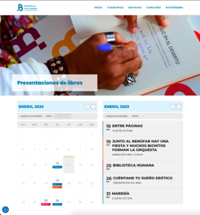 La Red de Bibliotecas Municipales estrena página web con toda la información de servicios y actividades