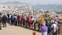 Los mayores de Guía disfrutaron de una salida cultural para conocer la capital grancanaria ‘a vista de pájaro’