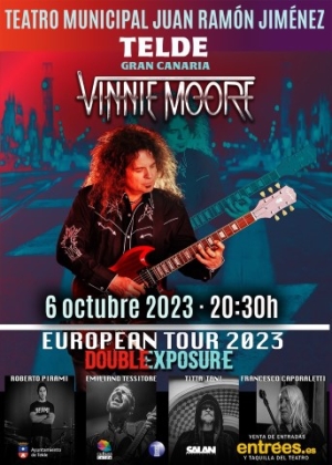 Vinnie Moore hace una parada en Telde para continuar su gira por Europa