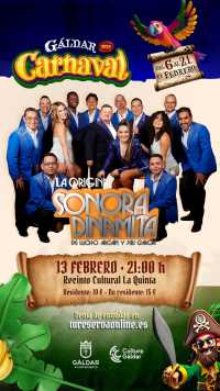 Gáldar se prepara para una explosión tropical con La Original Sonora Dinamita en el Carnaval 2026