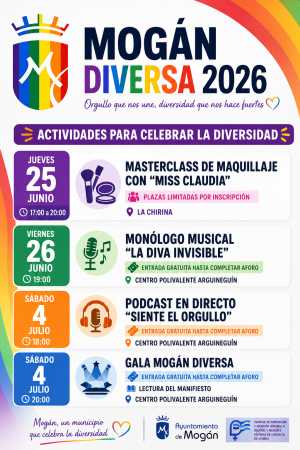 Mogán Diversa, del 25 de junio al 4 de julio con actividades por el Orgullo