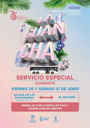 Guaguas Gumidafe refuerza el servicio de transporte público para el Festival La Guancha de este fin de semana