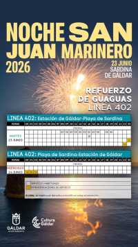 Refuerzos de guaguas para disfrutar de la Noche de San Juan Marinero