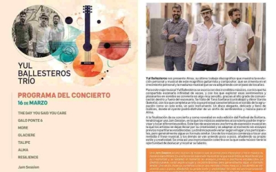 Yul Ballesteros Trío cierra este sábado el XXIX Encuentro Internacional de Guitarra Clásica Ciudad de Guía