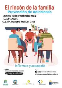 Gáldar abre ‘El rincón de la familia’, un espacio para prevenir adicciones desde el hogar