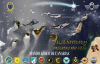 Felicitación de Navidad del mando Aéreo de Canarias