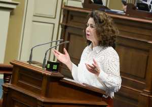 Matilde Asián defiende ante el Parlamento los presupuestos más sociales de la historia de Canarias