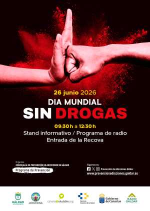 Gáldar se suma al Día Mundial sin Drogas con un stand informativo en la entrada de La Recova