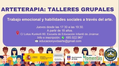 Jinámar acoge talleres grupales de Arteterapia   todos los jueves