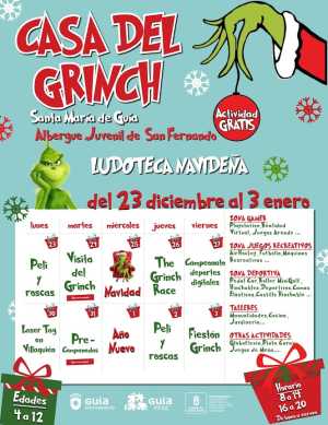 ‘La Casa del Grinch’ abre sus puertas este sábado en el Albergue Juvenil de Guía