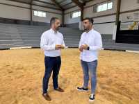 Telde renueva la arena del terrero de lucha Amado Díez Guillén, en Las Huesas