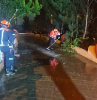 Hermine ocasiona fuertes escorrentías, caída de muros y cascotes, cortes de luz y la entrada de agua en varias viviendas en Telde