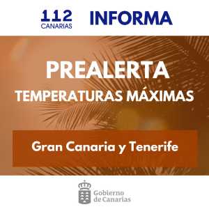 El Gobierno declara la situación de prealerta por temperaturas máximas en Gran Canaria y Tenerife