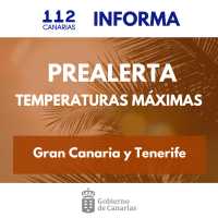 El Gobierno declara la situación de prealerta por temperaturas máximas en Gran Canaria y Tenerife