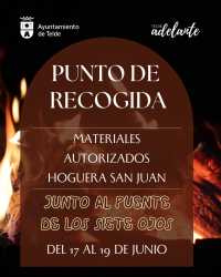Telde habilita un punto de recogida de material para la Hoguera Municipal de San Juan 2025 junto al Puente de los Siete Ojos