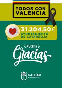 Gáldar entrega la donación de 31.204 euros al Ayuntamiento de Catarroja