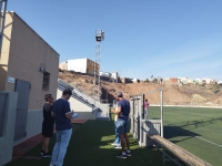 Los tres campos de fútbol municipales tendrán luminaria LED