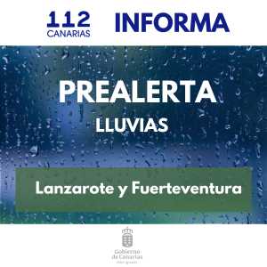 El Gobierno de Canarias declara la prealerta por lluvias en Lanzarote y Fuerteventura