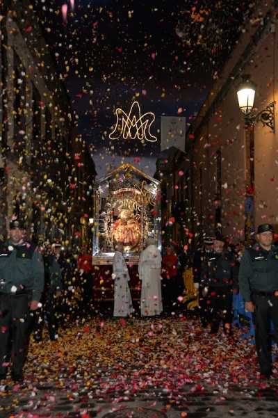 Guía recibió la visita de la Virgen peregrina del Pino con gran fervor y alegría