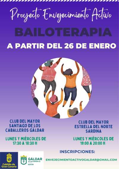 Gáldar lanza un taller de bailoterapia para personas mayores con el proyecto Envejecimiento Activo