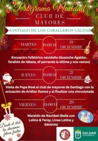 El Club del Mayor celebra la Navidad con música, baile y una visita de Papá Noel