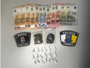 La Policía Local de Mogán detiene a un hombre por tráfico de drogas  en Puerto Rico