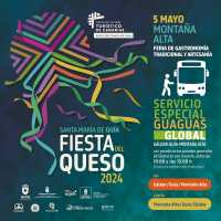 Servicio Especial de Guaguas para asistir este domingo a la Fiesta del Queso de Montaña Alta