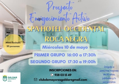 El proyecto &#039;Envejecimiento Activo&#039; organiza una actividad con una sesión de spa