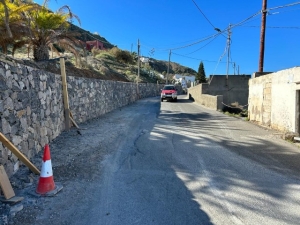 Cierre de un tramo de la carretera de Anzo por las obras de acondicionamiento de esta vía