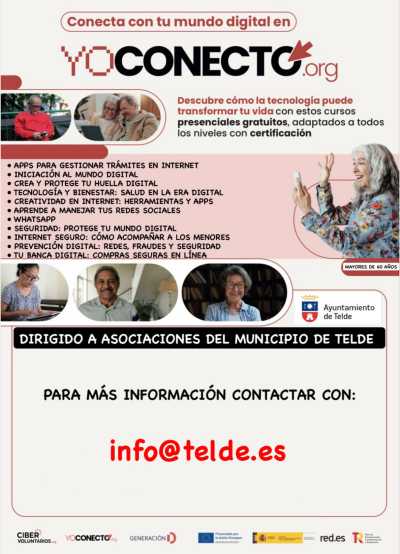 Participación Ciudadana ofrece a las asociaciones de Telde formaciones gratuitas en competencias digitales impartidas por el Gobierno de Canarias