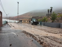 La tormenta ‘Hermine’ deja en Guía cortes de suministro eléctrico en domicilios particulares y desprendimiento de muros en diversas vías