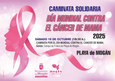 Mogán marchará contra el cáncer  de mama el 18 de octubre