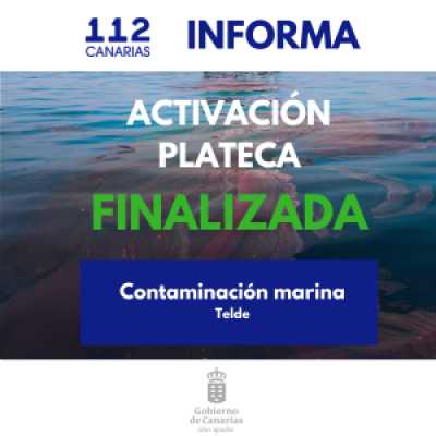 El Gobierno finaliza la situación de prealerta del PLATECA por contaminación marina en Gran Canaria