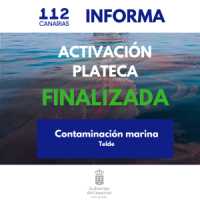 El Gobierno finaliza la situación de prealerta del PLATECA por contaminación marina en Gran Canaria