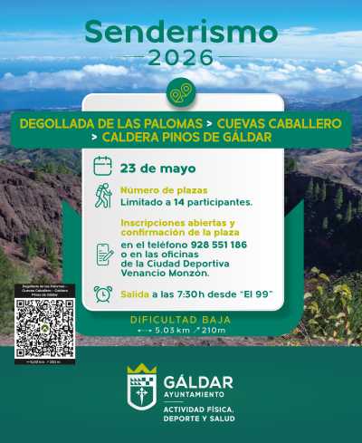 El programa municipal de Senderos 2026 arranca desde la Degollada de las Palomas el 23 de mayo