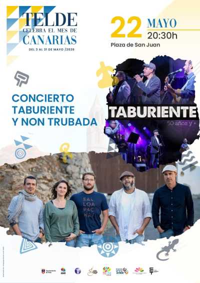 Telde celebra el Mes de Canarias con el concierto de Taburiente y Non Trubada en la Plaza de San Juan