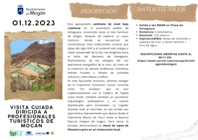 Mogán organiza una visita guiada  para el sector turístico del municipio