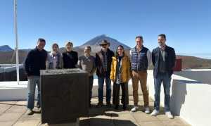 Migdalia Machín conoce la labor científica del mayor telescopio óptico del Observatorio del Teide