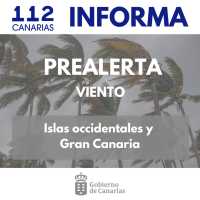 El Gobierno declara la situación de prealerta por viento en las islas occidentales y Gran Canaria