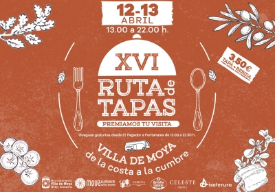 Desde la costa hasta la cumbre la Villa de Moya celebra la XVI Ruta de Tapas