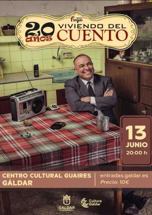 Maestro Florido celebra dos décadas de humor con '20 años viviendo del cuento' en el Centro Cultural Guaires