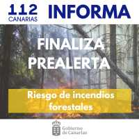 La mejora meteorológica permite finalizar la prealerta extraordinaria por incendio forestal activada desde marzo