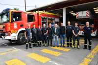 Marco Aurelio reconoce a los bomberos de Maspalomas su ayuda solidaria en Valencia