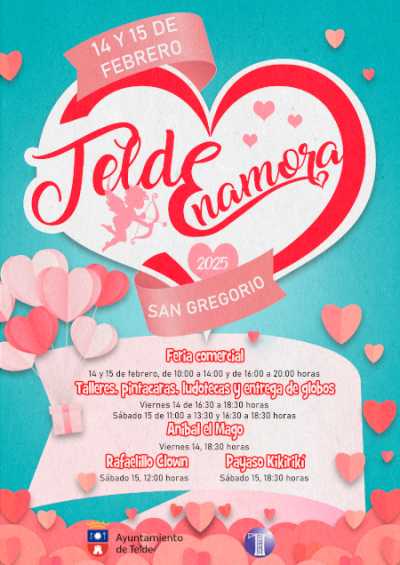 Telde celebra el amor por todo lo alto con actividades para toda la familia en San Valentín