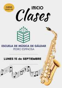 La Escuela Municipal de Música 'Pedro Espinosa' de Gáldar inicia el lunes un nuevo curso escolar