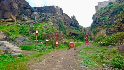 El Ayuntamiento cierra temporalmente un tramo del Corredor Paisajístico de Telde para realizar  tareas de mantenimiento